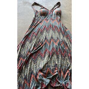AMERICAN RAG CIE Summer Festival Dress XS Bohemian Handkerchief Hem Wide Straps